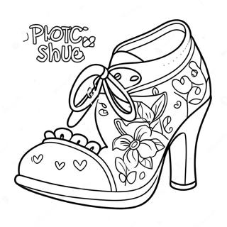 Girl Shoes Coloring Pages