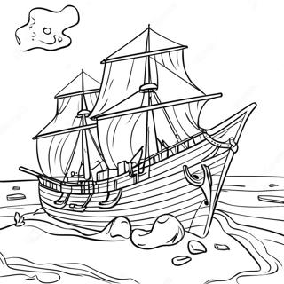 Shipwreck Coloring Pages