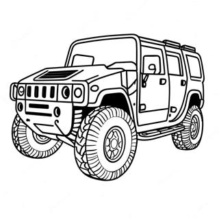 Hummer Coloring Pages