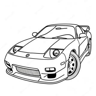 Rx7 Sports Car Coloring Page 64743-51231