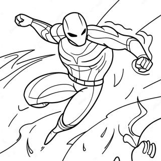 Max Steel Dynamic Battle Scene Coloring Page 64814-51296