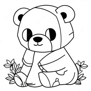 Minecraft Panda Coloring Pages