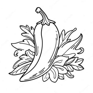 Chili Coloring Pages