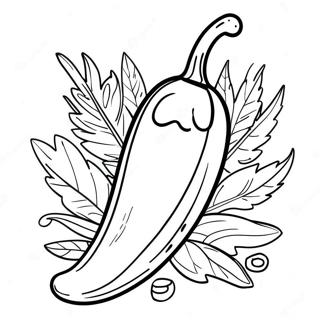 Chili Pepper Coloring Page 64843-51316