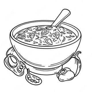 Spicy Chili Bowl Coloring Page 64844-51320