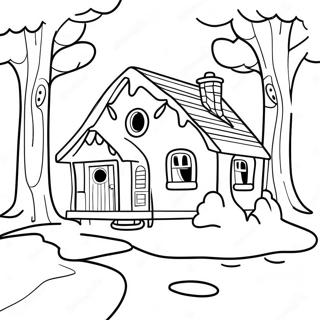 Cozy Cottage Coloring Page 64854-51337