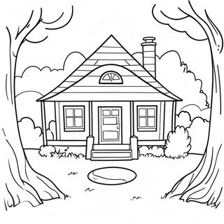 Cozy Cottage Coloring Page 64854-51338