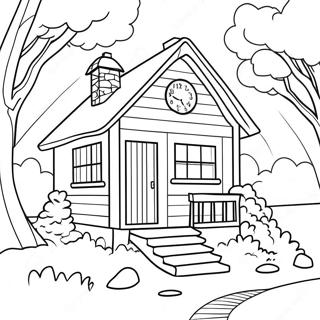 Cozy Cottage Coloring Page 64854-51339