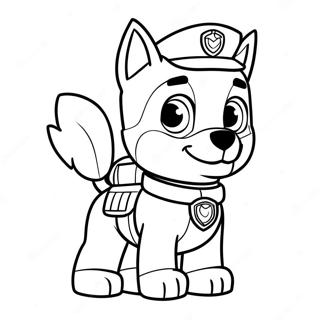 Tracker Paw Patrol Coloring Pages