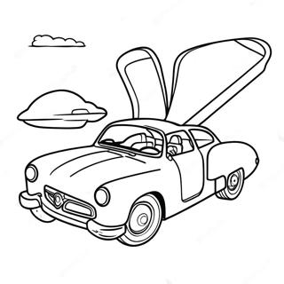 Page À Colorier De La Voiture Volante 64893-51351