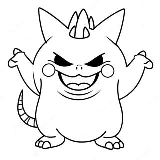 Gengar Coloring Pages