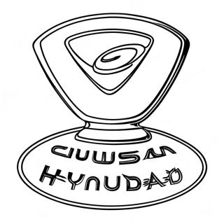 Hyundai Logo Coloring Page 64913-51374