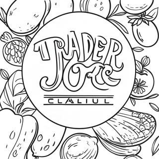 Раскраска Логотипа Trader Joe's 64923-51386