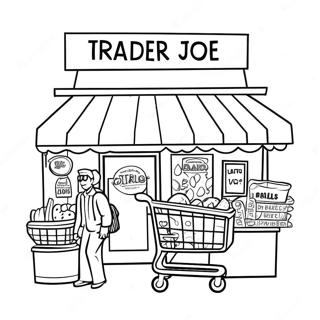 Раскраска Веселого Шопинга Trader Joe's 64924-51382