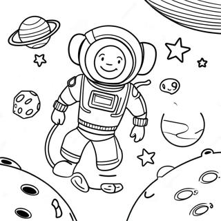 Colorful Space Adventure Coloring Page 64964-51416