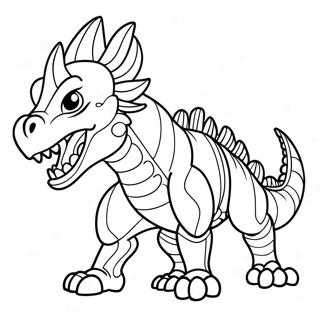 Fierce Scorpius Rex Roaring Coloring Page 64984-51433