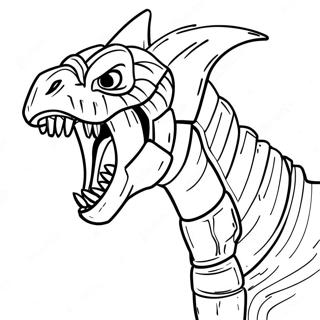 Fierce Scorpius Rex Roaring Coloring Page 64984-51436