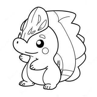 Cyndaquil Schattige Kleurplaat 65013-51455