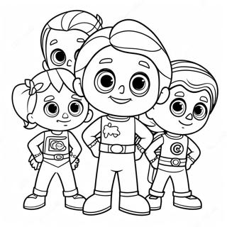 Super Why And Friends Coloring Page 6501-5178