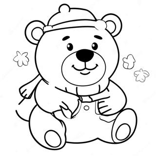 Christmas Bear Coloring Page 65033-51458