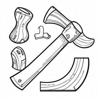 Axe Coloring Pages