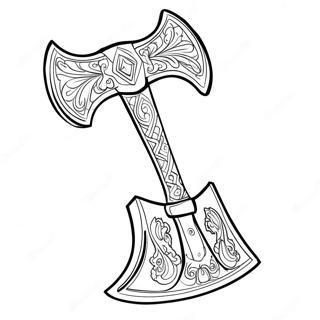 Axe Coloring Page 65083-51507