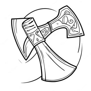 Axe Coloring Page 65083-51508