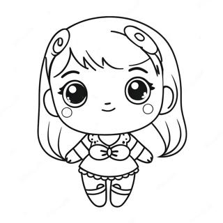 Kawaii Chibi Coloring Pages