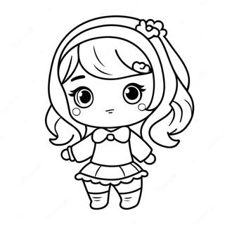 Kawaii Chibi Ausmalbild 65103-51527