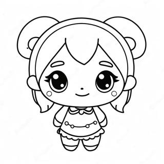 Kawaii Chibi Kleurplaat 65103-51528