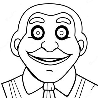 Creepy Billy The Puppet Coloring Page 65124-51549