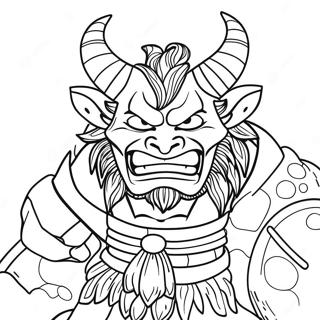 Oni Coloring Pages