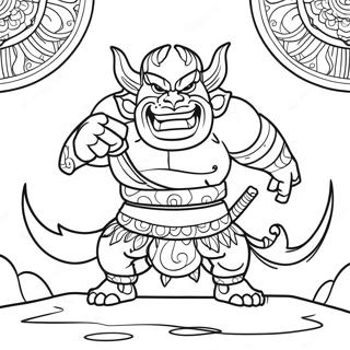 Oni Coloring Page 65153-51563