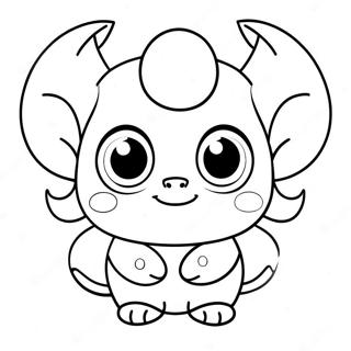 Cute Oni With Big Eyes Coloring Page 65154-51574