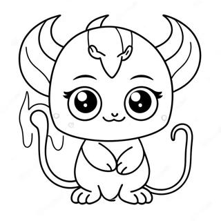 Cute Oni With Big Eyes Coloring Page 65154-51575