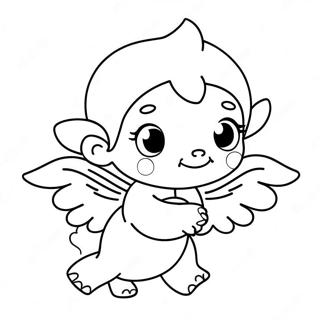 Cute Kawaii Cupid Coloring Page 65264-51663