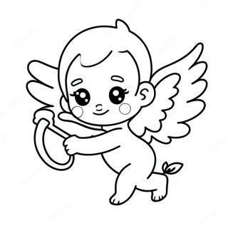 Cute Kawaii Cupid Coloring Page 65264-51664