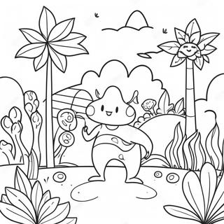 Colorful Vegan Garden Coloring Page 65294-51683