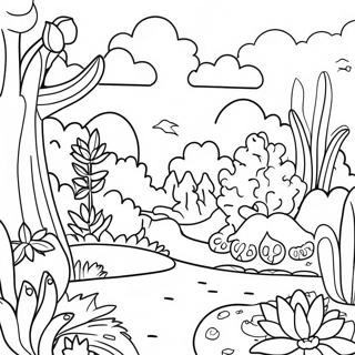 Colorful Vegan Garden Coloring Page 65294-51684