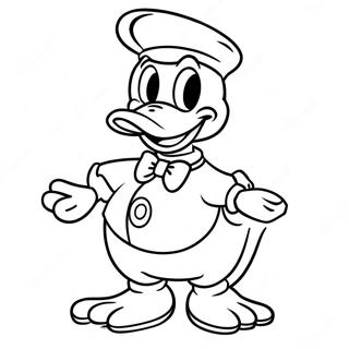 Donald Duck Halloween Coloring Pages