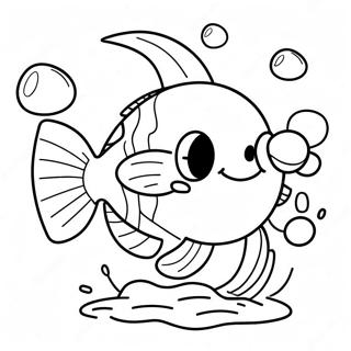 Página Para Colorir Do Magikarp Brilhante Pulando 65354-51726