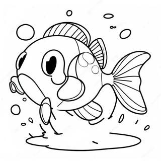 Página Para Colorir Do Magikarp Brilhante Pulando 65354-51727