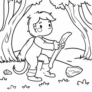 Peter And The Wolf Coloring Page 65393-51743