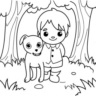 Peter And The Wolf Coloring Page 65393-51744