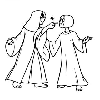 Harry Potter Vs Voldemort Duel Coloring Page 65403-51764