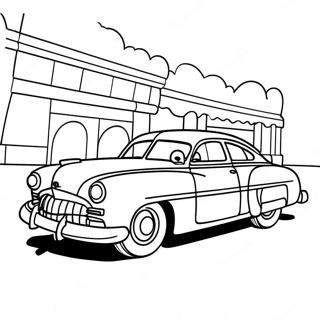 Doc Hudson Classic Car Coloring Page 65433-51790