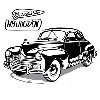 Doc Hudson Classic Car Coloring Page 65433-51792