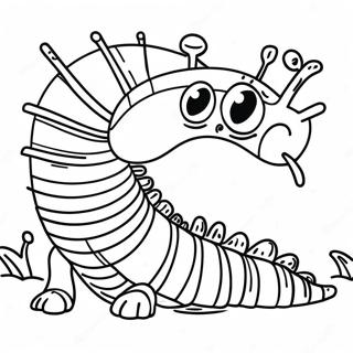 Happy Centipede Coloring Page 65464-51805