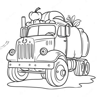 Pumpkin Truck Coloring Page 65483-51827