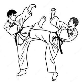 Taekwondo Coloring Pages